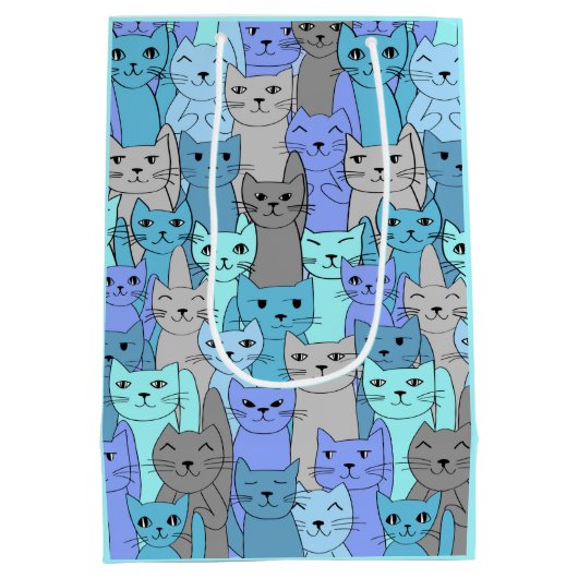 Beaucoup de Blue Cats Design Cadeau Sac (Dos)