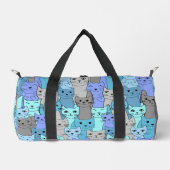 Beaucoup de Blue Cats Design Duffing Sac (Recto)