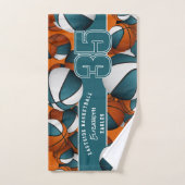 Beaucoup de boules de basket cadeaux sportifs d'éq (Serviette à main)