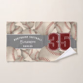 Beaucoup de boules douces nom athlète couleurs per (Serviette à main)