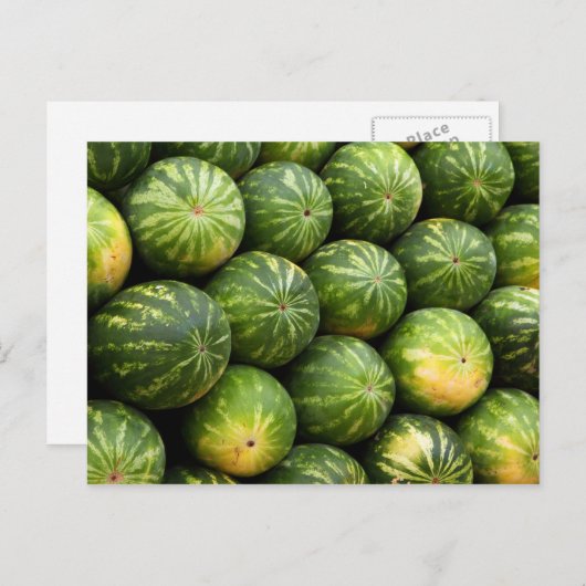 Beaucoup de carte postale de pastèques (Devant / Derrière)