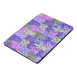 Beaucoup de chats violets Design iPad Pro Coque