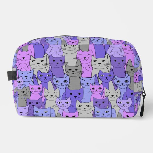 Beaucoup de chats violets Design Kit Dopp Sac (Recto)