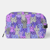 Beaucoup de chats violets Design Kit Dopp Sac (Verso)