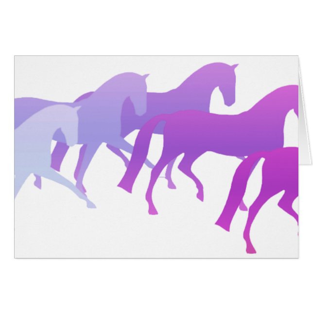 Beaucoup de chevaux (pourpres) (Devant horizontal)