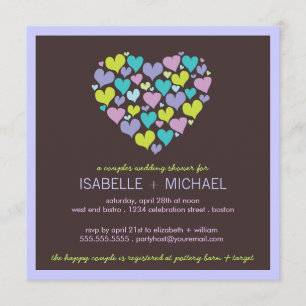 Beaucoup de coeurs Couples Invitation Wedding show