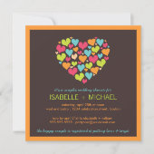 Beaucoup de coeurs Couples Invitation Wedding show (Devant)