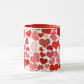 Beaucoup de Coeurs d'Amour Mosaic Mug (Centre)