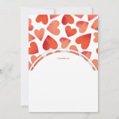 Beaucoup de coeurs Invitations de la Saint-Valenti (Dos)