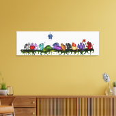 beaucoup de dragons mignons toile (Insitu(Salon))