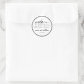 Beaucoup de Étiquettes de gratitude (Noir / Gris) (Sac)