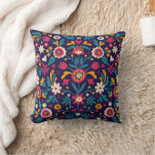 Beaucoup de fleurs et feuilles Imprimer coussin mo (Couverture)