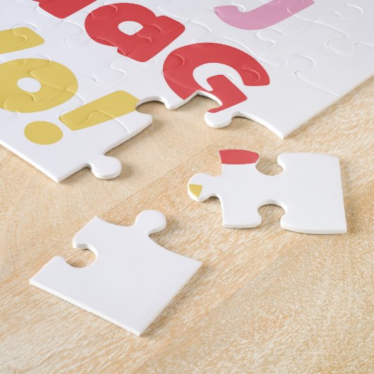 Beaucoup de Hellos Typographie Puzzle (Côté)