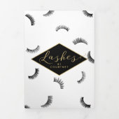 Beaucoup de Lashes Motif Lash Salon Brochure (Page de couverture)