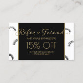 Beaucoup de Lashes Salon Lash Blanc/Noir Référence (Devant)