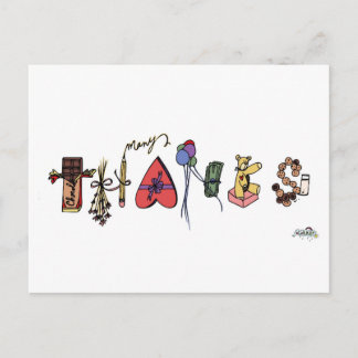 Beaucoup de Merci carte postale