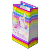 Beaucoup de merci unicorne arc-en-ciel cadeaux sac (Dos Angle)