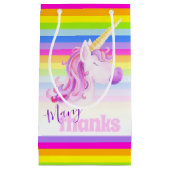 Beaucoup de merci unicorne arc-en-ciel cadeaux sac (Devant)