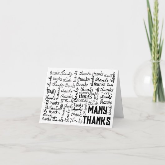 Beaucoup de MERCI Word Cloud (Devant)