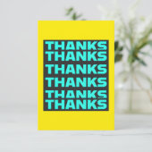 Beaucoup De Mots De Merci - Carte de remerciements (Debout devant)