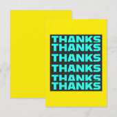 Beaucoup De Mots De Merci - Carte de remerciements (Devant / Derrière)