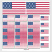 Beaucoup de Stickers Drapeaux américains (Feuille)