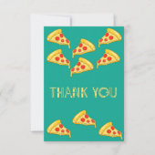 Beaucoup De Tranches De Pizza - Carte de remerciem (Devant)