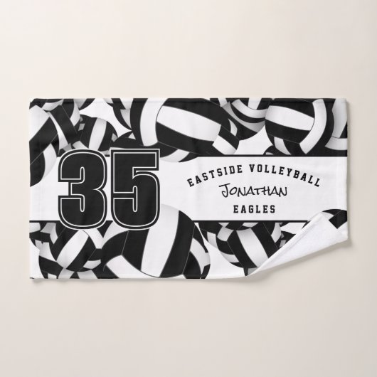 Beaucoup de volley-ball nom de l'équipe d'athlétis (Serviette à main)