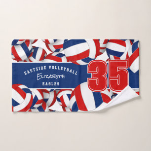 Beaucoup de volleyballs d'équipe couleurs cadeaux
