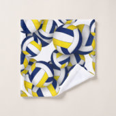 Beaucoup de volleyballs esprit d'équipe cadeaux d' (Gant de toilette)