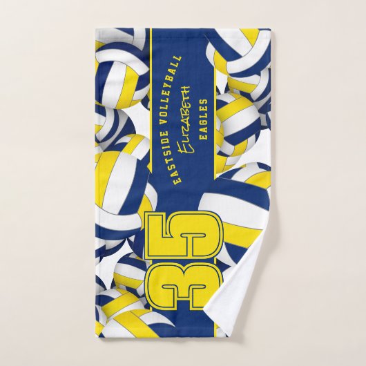 Beaucoup de volleyballs esprit d'équipe cadeaux d' (Serviette à main)