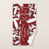 Beaucoup de volleyballs esprit d'équipe cadeaux ma (Serviette à main)