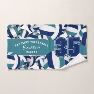 Beaucoup de volleyballs nom athlète marine bleu tu