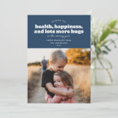 Beaucoup plus Cartes de vacances de Hugs (bleu mar (Debout devant)