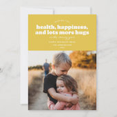 Beaucoup Plus Cartes De Vacances Hugs (moutarde) (Devant)