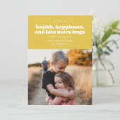 Beaucoup Plus Cartes De Vacances Hugs (moutarde) (Debout devant)