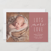 Beaucoup plus d'amour faire-part de naissance phot (Devant)