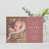 Beaucoup plus d'amour faire-part de naissance phot (Debout devant)