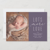 Beaucoup plus d'amour faire-part de naissance phot (Devant)