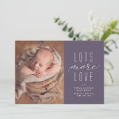 Beaucoup plus d'amour faire-part de naissance phot (Debout devant)