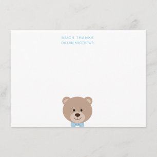 Beaucoup remercie le carte de remerciements d'ours