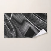 Beaucoup tordu avec des rainures grises sur arrièr (Serviette à main)
