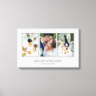 Beauely Wedding Photo Collage Canvas Afdruk