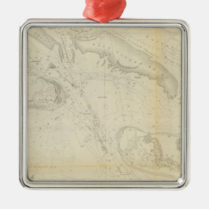 Beaufort Harbour, NC Metalen Ornament