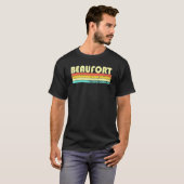 Beaufort Sc South Carolina City Home Roots Retro 8 T-shirt (Voorkant volledig)