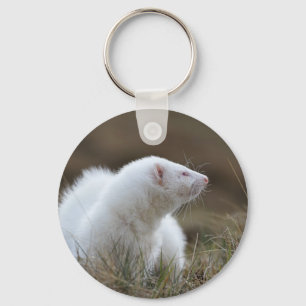 Beauful Albino Ferret Sleutelhanger