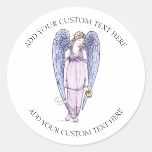 Beauful Angel - aangepaste tekst  Ronde Sticker