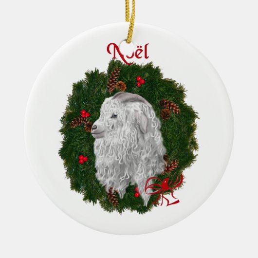 Beauful Angora Noel Ornament (Voorkant)