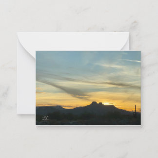 Beauful Arizona Sunset Notitiekaartje