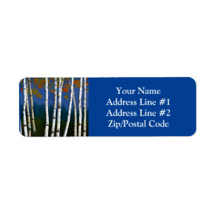 Beauful Autumn Birch Etiket